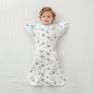 <span class=keywords><strong>Gigoteuse</strong></span> pour bébé en pur coton épais, anti-sursaut, à température constante, motif Ananas Pudding, modèle Standard, pour nouveau-né, sécurité garantie - Product Image 4