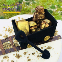 Moule à chocolat en polycarbonate Tangba Robot, moule à chocolat en plastique mécanique de dessin animé, moule à bonbons en chocolat facile à façonner, outil à gâteau