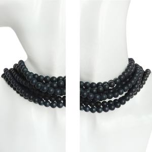 Black Rondle Onyx Gemstone <span class=keywords><strong>loisirs</strong></span> <span class=keywords><strong>créatifs</strong></span> et bijoux bricolage pierres semi-précieuses - Product Image 4