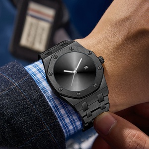 Orologio <span class=keywords><strong>da</strong></span> <span class=keywords><strong>Polso</strong></span> di Lusso <span class=keywords><strong>da</strong></span> Uomo Marchio di Punta con Logo Personalizzato Stile Business Movimento <span class=keywords><strong>al</strong></span> <span class=keywords><strong>Quarzo</strong></span> Giapponese Quadrante 42mm in Acciaio Inossidabile - Product Image 4
