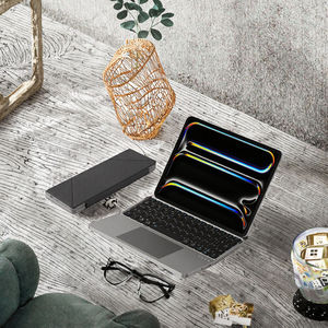 Clavier Bluetooth pliable de poche rechargeable avec pavé tactile - Product Image 1