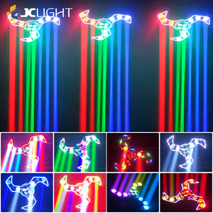 Lumière d'effet LED <span class=keywords><strong>Moonlight</strong></span> Blade pour bar de fête, Rgbw 4 en 1, lumière de tête mobile colorée en forme de lune, de sabre et d'œil d'abeille - Product Image 3