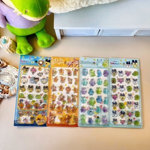 Autocollants solides pour enfants, autocollants 3D en relief, cristal, dessin animé mignon, <span class=keywords><strong>Tamagotchi</strong></span> Star Man, carte décorative - Product Image 1