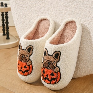 Chaussons d'intérieur en coton pour femmes, les plus vendus 2026, chauds et respirants pour l'hiver, avec semelle extérieure en PVC, style fourrure - Product Image 2
