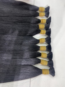 Precio de fábrica Cabello humano real a granel 100% Cabello virgen vietnamita color negro natural 24 pulgadas - Product Image 2