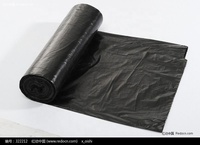 Sacs à provisions en HDPE noir de 25cm de largeur pour le marché africain