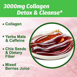 Jalea de Colágeno al por Mayor con Yerba Mate en Polvo y Colágeno de Pescado Gutc Leanse Focus Support Sodium Jelly - Product Image 5
