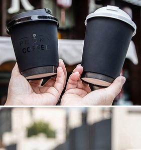 Biodegradables Print Logo Cafe Cup Disposable Paper Pulp Hot Coffee Milk Tea Beerpong Cups