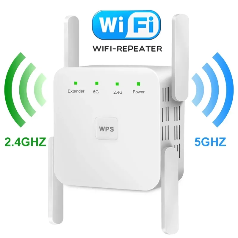 1200Mbps WiFi Repeater Wireless Wifi Extender Wi-Fi Amplifier 802.11N Long Range Wi fi Signal Booster 2.4G Wifi Repiter