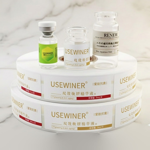 Adesivi Olografici 3D Lucidi/Opachi Personalizzati per Bottiglie e Flaconi in Vetro Premium, <span class=keywords><strong>Etichette</strong></span> in <span class=keywords><strong>PVC</strong></span> Impermeabili con Forte Adesività - Product Image 1