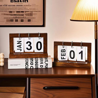 Ornement Rectangle en plastique moderne Simple de Style nordique calendrier d'étude créatif écologique décoration de bureau de bureau