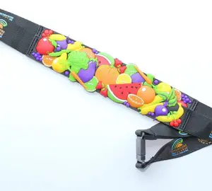 Cute Cartoon Silicone 3D Printing Neck Strap With Customized Fitting Designer Strap Custom Color Lanyard