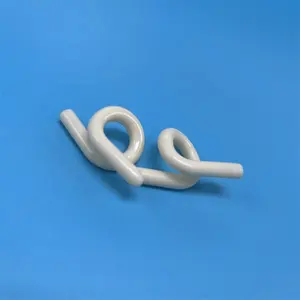 Good Polished 99.7% 99%Alumina Ceramic pigtails/al2o3 wire guides/textile yarn guide