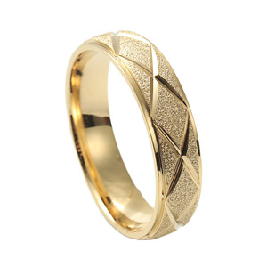 Geometric Design Titanium Steel <b>Ring</b> Unisex Wedding Band 23042 - Product Image 2