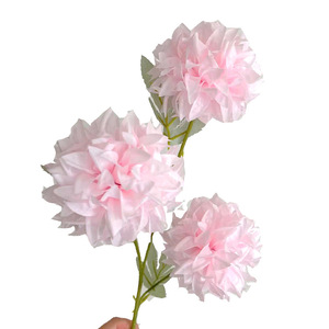 Bouquet di Fiori Artificiali Vintage a 3 Teste con Crisantemi in Seta e Tarassici per Matrimoni, San Valentino, Lauree e Decorazioni per la Casa - Product Image 5