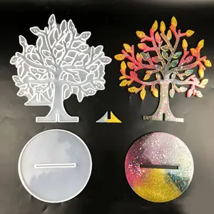 Tree Jewelry Earring Organizer Resin Silicone Molds for Jewelry Storage Rack Earring Display Stand Mold