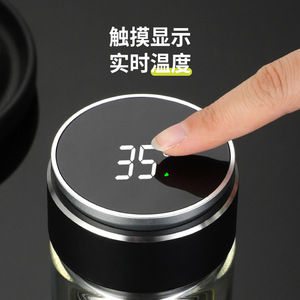 Tea Infuser Glass Cup Double Walled With Filter Magnetic Tea Water Separation For Gift - Product Image 1