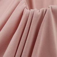 D002 Haute Qualité 100% Polyester Textiles 170gms Doux Simple Jersey Tissu Tricoté pour Vêtements pour Chaussettes T-shirts Uniformes