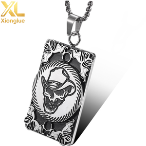 Collar con Colgante de Calavera, Joyería de Acero Inoxidable, Collar de Estilo Punk para Hombre - Product Image 2