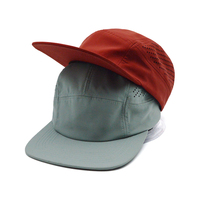 Gesublimeerde Hardloopkamp Performance Cap Polyester Blanco 5 Panel Camp Cap Hardloopkamphoed Snel Droog