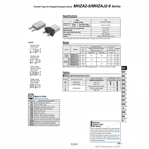 Pièces pneumatiques de pince pneumatique de style parallèle de MHZA2-6S3 pneumatique SMC - Product Image 1