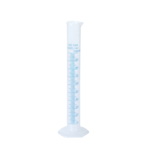 Plastic Graduated Cylinder 100Ml With 10Ml Scale Durable Polypropylene For Science Lab Education - Product Image 1