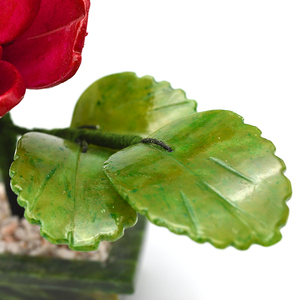 Ngọc Bích Tự Nhiên Hoa Đá Quý Cây Hoa Hồng Đỏ Cây Cảnh Để Trang Trí Chạm Khắc Cây Ngọc Bích - Product Image 4