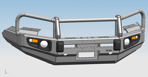 Nouvelle barre de taureau de voiture Hilux de haute qualité 4x4 accessoires tout-terrain mise à niveau de pare-chocs extérieur pour Toyota Hilux avant Isuzu d-max Amarok - Product Image 3