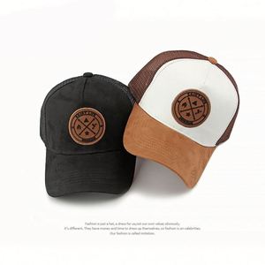 Casquette de baseball en maille style trucker avec logo en silicone et daim, protection solaire extérieure, image sportive, unisexe - Product Image 2