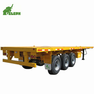Semi-<span class=keywords><strong>remorque</strong></span> à plat de conteneur promotionnel 40 pieds <span class=keywords><strong>2</strong></span> 3 4 <span class=keywords><strong>essieux</strong></span> 40 60 80 tonnes à vendre avec suspension - Product Image 6