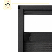 Puerta Mosquitera Plegable Retráctil de Malla, Impermeable, Resistente al Viento, Antideslizante, de Aluminio, Tipo Plisada