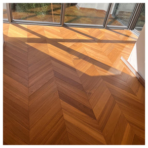 Apolloxy Decor Chevron <span class=keywords><strong>Parquet</strong></span> en bois d'ingénierie en teck pour <span class=keywords><strong>salon</strong></span> - Product Image 2