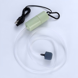 USB-luchtpomp 5V 5W ultrastil milieuvriendelijke zuurstofpomp met beluchtingssteen voor <span class=keywords><strong>aquarium</strong></span>, vijver, hydrocultuur, bureau & buitengebruik - Product Image 2