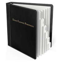Carpeta Organizadora de Cuero para Planificación de Herencias Haoran, Portafolio de Cuero para Planificación de Herencias, Carpeta de Anillas (3 Anillas)