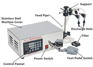 Double Filling Nozzle Electric <b>Pump</b> Liquid Filling Machine KC-280II - Product Image 6
