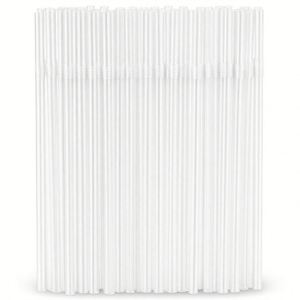 Pailles à boire flexibles en plastique transparent réutilisables 0,2 " x 7,87 " - Product Image 1