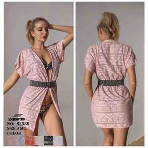 Costume da bagno bikini due pezzi sexy da donna, estivo, da spiaggia, imbottito, con reggiseno all'americana e slip a vita alta con laccetti laterali, nuovo ed elegante 82088 - Product Image 1