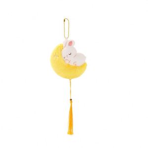 Plush Cartoon Rabbit Doll Pendant Gift for Girl's Cute Schoolbag JYSS Model Charm Car Key Handbag <b>Wallet</b> Charm for Women Gift - Product Image 5