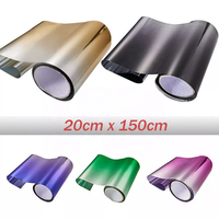 Accessoires d'extérieur de voiture DIY Pare-brise avant UV Décalcomanie pare-soleil de fenêtre de voiture Bande de teinte Film d'isolation thermique Autocollants avant