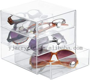 Chất Lượng Cao Trang Điểm Rõ Ràng Mỹ Phẩm Lưu Trữ Hộp Trang Điểm Chủ Đồ Trang Sức <span class=keywords><strong>Make</strong></span> <span class=keywords><strong>Up</strong></span> Tổ Chức Acrylic Trang Sức Hiển Thị Lưu Trữ Hộp - Product Image 4