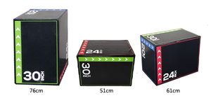 Caja de Salto Pliométrica 3 en 1 de Espuma de Alta Densidad con Cubierta de PVC Antideslizante, Caja de Ejercicio Resistente para CrossFit y Gimnasio - Product Image 3