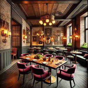 家具餐厅豪华酒店咖啡店桌椅皮革橡木方形展位沙发和椅子套装餐厅家具 - Product Image 6