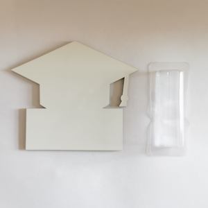 Qualisub Porta Soldi Personalizzabile in MDF a Forma di Cappello da Laureato, Porta Soldi Sublimabile, Biglietti Regalo di Natale Vuoti per Design Fai-da-te - Product Image 3