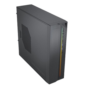 Boîtier TFX <span class=keywords><strong>Micro</strong></span> <span class=keywords><strong>ATX</strong></span> avec double port USB 3.0 Type C, lecteur de carte en option, tour de <span class=keywords><strong>PC</strong></span>, mini boîtier de <span class=keywords><strong>PC</strong></span>, panneau à bande RGB - Product Image 1