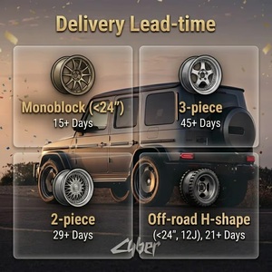 Jantes en alliage <span class=keywords><strong>d</strong></span>'aluminium forgé sur mesure RT-X 2 pièces à 10 rayons croisés pour TOYOTA HIACE Ford VW Mitsubishi 17x6.5 H/P.C.<span class=keywords><strong>D</strong></span> 6/139.7 - Product Image 4