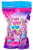 Chicle de Goma con Sabor a Frutas y Pegatina de Tatuaje Temporal, Caramelos Masticables de Sabores Variados, Bolsa a Granel para Recuerdos de Fiesta Infantil