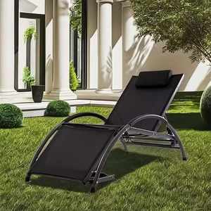 Jardín Patio Metal Silla de gravedad cero Playa Tumbona Silla Cama de día al aire libre - Product Image 5