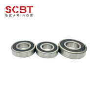 Roulement à billes à gorge profonde 6011-2RS-C3 55x90x18mm en acier GCr15, double étanchéité en caoutchouc, jeu C3 pour moteur, pompe, boîte de vitesses, haute vitesse