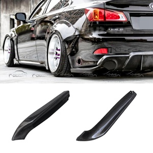 Carbon Fiber Rear Bumper <b>Lips</b> Flaps Rear Side <b>Splitters</b> for Lexus IS F Sport 2005+ - Product Image 1