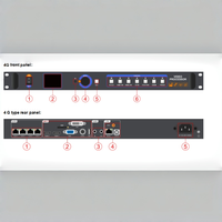 Processore Video LED HUIDU VP410, Controller per Video Wall 4K, Display Digitale per Poster, Grafica Animata per Eventi Interni ed Esterni